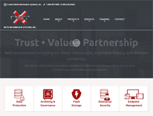 Tablet Screenshot of netxinc.com